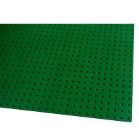 Platte 40cm x 40cm / 50x50 Pins - Große Grund- Bauplatte für Q-Bricks, MY, Sluban, Lego kompatibel - Grund-Platte - Grün für Wiese, Gras, Rasen