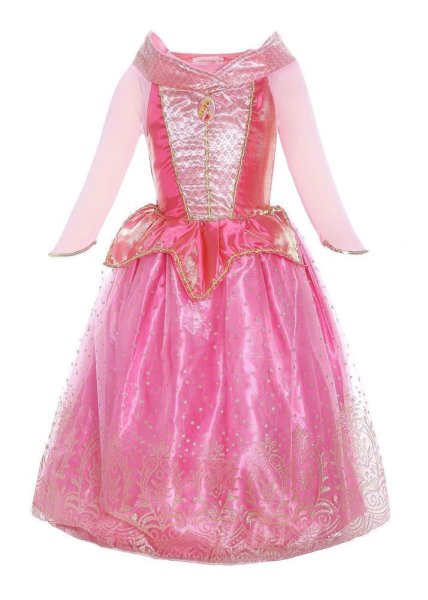 Dornröschen Märchen Prinzessin Sleeping Beauty Mädchen-Kostüm mit Tüll-Rock, Kleid für Kinder Inspiriert von Disney Aurora Karneval 104/110