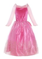 Dornröschen Märchen Prinzessin Sleeping Beauty Mädchen-Kostüm mit Tüll-Rock, Kleid für Kinder Inspiriert von Disney Aurora Karneval 104/110