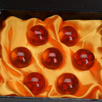 7 Dragonballs Z Kugeln wie aus Glas Action-Figuren mit allen Sternen, Kugeln/Murmeln/Bälle für Cosplay Kostüm Manga Anime Set Son-Goku