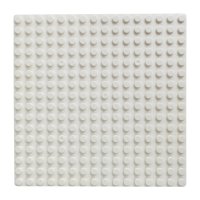 8er Platten Set 13cm x 13cm / 16x16 Pins - Große Grund- Bauplatte für Q-Bricks, MY, Sluban, Lego,  Weiß