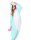 Katara 1744 -  Einhorn türkis rosa S (145-155cm), Jumpsuit, Onesie, Karneval, Overall, Party, Karnevals-Kostüm, Verkleidung zum Fasching, Schlafanzug, Hausanzug, Jogginganzug, Cosplay, Tierkostüm für Erwachsene, Jumpsuit, Onesie, Karneval, Overall, Party,