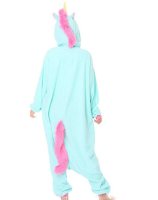 Katara 1744 -  Einhorn türkis rosa M (155-165cm), Jumpsuit, Onesie, Karneval, Overall, Party, Karnevals-Kostüm, Verkleidung zum Fasching, Schlafanzug, Hausanzug, Jogginganzug, Cosplay, Tierkostüm für Erwachsene, Jumpsuit, Onesie, Karneval, Overall, Party,