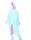 Katara 1744 -  Einhorn türkis rosa M (155-165cm), Jumpsuit, Onesie, Karneval, Overall, Party, Karnevals-Kostüm, Verkleidung zum Fasching, Schlafanzug, Hausanzug, Jogginganzug, Cosplay, Tierkostüm für Erwachsene, Jumpsuit, Onesie, Karneval, Overall, Party,