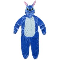 Katara 1744 -  Lilo & Stitch blau M (155-165cm), Jumpsuit, Onesie, Karneval, Overall, Party, Karnevals-Kostüm, Verkleidung zum Fasching, Schlafanzug, Hausanzug, Jogginganzug, Cosplay, Tierkostüm für Erwachsene