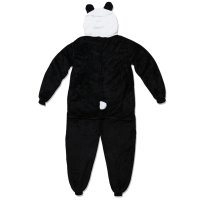 Katara 1744 -  Panda schwarz-weiß M (155-165cm), Jumpsuit, Onesie, Karneval, Overall, Party, Karnevals-Kostüm, Verkleidung zum Fasching, Schlafanzug, Hausanzug, Jogginganzug, Cosplay, Tierkostüm für Erwachsene