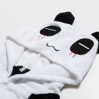 Katara 1744 -  Panda schwarz-weiß M (155-165cm), Jumpsuit, Onesie, Karneval, Overall, Party, Karnevals-Kostüm, Verkleidung zum Fasching, Schlafanzug, Hausanzug, Jogginganzug, Cosplay, Tierkostüm für Erwachsene