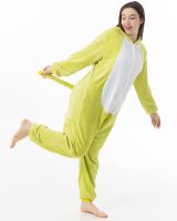 Katara 1744 -  Dinosaurier grün XL (175-185cm), Jumpsuit, Onesie, Karneval, Overall, Party, Karnevals-Kostüm, Verkleidung zum Fasching, Schlafanzug, Hausanzug, Jogginganzug, Cosplay, Tierkostüm für Erwachsene