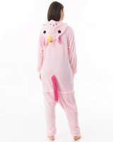 Katara 1744 -  Einhorn rosa L (165-175cm), Jumpsuit, Onesie, Karneval, Overall, Party, Karnevals-Kostüm, Verkleidung zum Fasching, Schlafanzug, Hausanzug, Jogginganzug, Cosplay, Tierkostüm für Erwachsene