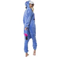 Katara 1744 -  Esel I-Aah blau/lila M (155-165cm), Jumpsuit, Onesie, Karneval, Overall, Party, Karnevals-Kostüm, Verkleidung zum Fasching, Schlafanzug, Hausanzug, Jogginganzug, Cosplay, Tierkostüm für Erwachsene