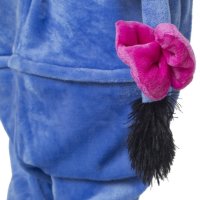 Katara 1744 -  Esel I-Aah blau/lila M (155-165cm), Jumpsuit, Onesie, Karneval, Overall, Party, Karnevals-Kostüm, Verkleidung zum Fasching, Schlafanzug, Hausanzug, Jogginganzug, Cosplay, Tierkostüm für Erwachsene