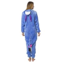 Katara 1744 -  Esel I-Aah blau/lila M (155-165cm), Jumpsuit, Onesie, Karneval, Overall, Party, Karnevals-Kostüm, Verkleidung zum Fasching, Schlafanzug, Hausanzug, Jogginganzug, Cosplay, Tierkostüm für Erwachsene