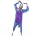 Katara 1744 -  Esel I-Aah blau/lila M (155-165cm), Jumpsuit, Onesie, Karneval, Overall, Party, Karnevals-Kostüm, Verkleidung zum Fasching, Schlafanzug, Hausanzug, Jogginganzug, Cosplay, Tierkostüm für Erwachsene