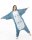 Katara 1744 -  Eule blau XL (175-185cm), Jumpsuit, Onesie, Karneval, Overall, Party, Karnevals-Kostüm, Verkleidung zum Fasching, Schlafanzug, Hausanzug, Jogginganzug, Cosplay, Tierkostüm für Erwachsene
