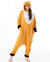 Katara 1744 -  Fuchs Orange L (165-175cm), Jumpsuit, Onesie, Karneval, Overall, Party, Karnevals-Kostüm, Verkleidung zum Fasching, Schlafanzug, Hausanzug, Jogginganzug, Cosplay, Tierkostüm für Erwachsene