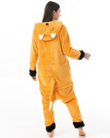 Katara 1744 -  Fuchs Orange L (165-175cm), Jumpsuit, Onesie, Karneval, Overall, Party, Karnevals-Kostüm, Verkleidung zum Fasching, Schlafanzug, Hausanzug, Jogginganzug, Cosplay, Tierkostüm für Erwachsene