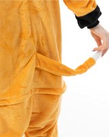 Katara 1744 -  Fuchs Orange XL (175-185cm), Jumpsuit, Onesie, Karneval, Overall, Party, Karnevals-Kostüm, Verkleidung zum Fasching, Schlafanzug, Hausanzug, Jogginganzug, Cosplay, Tierkostüm für Erwachsene