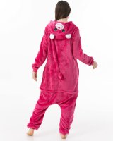 Katara 1744 -  Glücksbärchi Herz "Lieb-mich-Bärchi" Pink S (145-155cm), Jumpsuit, Onesie, Karneval, Overall, Party, Karnevals-Kostüm, Verkleidung zum Fasching, Schlafanzug, Hausanzug, Jogginganzug, Cosplay, Tierkostüm für Erwachsene