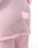 Katara 1744 -  Glücksbärchi Regenbogen "Hurrabärchi" rosa M (155-165cm), Jumpsuit, Onesie, Karneval, Overall, Party, Karnevals-Kostüm, Verkleidung zum Fasching, Schlafanzug, Hausanzug, Jogginganzug, Cosplay, Tierkostüm für Erwachsene