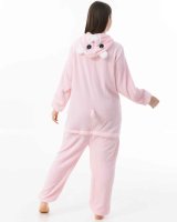 Katara 1744 -  Glücksbärchi Regenbogen "Hurrabärchi" rosa M (155-165cm), Jumpsuit, Onesie, Karneval, Overall, Party, Karnevals-Kostüm, Verkleidung zum Fasching, Schlafanzug, Hausanzug, Jogginganzug, Cosplay, Tierkostüm für Erwachsene