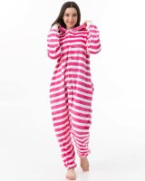 Katara 1744 -  Grinsekatze pink S (145-155cm), Jumpsuit, Onesie, Karneval, Overall, Party, Karnevals-Kostüm, Verkleidung zum Fasching, Schlafanzug, Hausanzug, Jogginganzug, Cosplay, Tierkostüm für Erwachsene