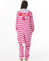 Katara 1744 -  Grinsekatze pink S (145-155cm), Jumpsuit, Onesie, Karneval, Overall, Party, Karnevals-Kostüm, Verkleidung zum Fasching, Schlafanzug, Hausanzug, Jogginganzug, Cosplay, Tierkostüm für Erwachsene