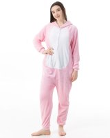 Katara 1744 -  Hase rosa M (155-165cm), Jumpsuit, Onesie, Karneval, Overall, Party, Karnevals-Kostüm, Verkleidung zum Fasching, Schlafanzug, Hausanzug, Jogginganzug, Cosplay, Tierkostüm für Erwachsene