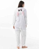 Katara 1744 -  Hase rosa-weiß L (165-175cm), Jumpsuit, Onesie, Karneval, Overall, Party, Karnevals-Kostüm, Verkleidung zum Fasching, Schlafanzug, Hausanzug, Jogginganzug, Cosplay, Tierkostüm für Erwachsene