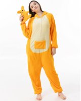 Katara 1744 -  Kangaroo Orange S (145-155cm), Jumpsuit, Onesie, Karneval, Overall, Party, Karnevals-Kostüm, Verkleidung zum Fasching, Schlafanzug, Hausanzug, Jogginganzug, Cosplay, Tierkostüm für Erwachsene