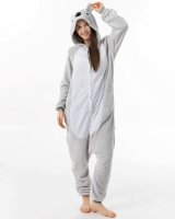 Katara 1744 -  Koala Grau S (145-155cm), Jumpsuit, Onesie, Karneval, Overall, Party, Karnevals-Kostüm, Verkleidung zum Fasching, Schlafanzug, Hausanzug, Jogginganzug, Cosplay, Tierkostüm für Erwachsene