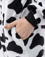 Katara 1744 -  Kuh schwarz-weiß M (155-165cm), Jumpsuit, Onesie, Karneval, Overall, Party, Karnevals-Kostüm, Verkleidung zum Fasching, Schlafanzug, Hausanzug, Jogginganzug, Cosplay, Tierkostüm für Erwachsene