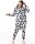 Katara 1744 -  Kuh schwarz-weiß M (155-165cm), Jumpsuit, Onesie, Karneval, Overall, Party, Karnevals-Kostüm, Verkleidung zum Fasching, Schlafanzug, Hausanzug, Jogginganzug, Cosplay, Tierkostüm für Erwachsene