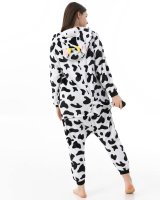 Katara 1744 -  Kuh schwarz-weiß XL (175-185cm), Jumpsuit, Onesie, Karneval, Overall, Party, Karnevals-Kostüm, Verkleidung zum Fasching, Schlafanzug, Hausanzug, Jogginganzug, Cosplay, Tierkostüm für Erwachsene