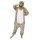 Katara 1744 -  Leopard braun/beige S (145-155cm), Jumpsuit, Onesie, Karneval, Overall, Party, Karnevals-Kostüm, Verkleidung zum Fasching, Schlafanzug, Hausanzug, Jogginganzug, Cosplay, Tierkostüm für Erwachsene