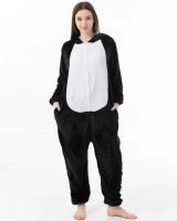 Katara 1744 -  Pinguin schwarz/weiß M (155-165cm), Jumpsuit, Onesie, Karneval, Overall, Party, Karnevals-Kostüm, Verkleidung zum Fasching, Schlafanzug, Hausanzug, Jogginganzug, Cosplay, Tierkostüm für Erwachsene