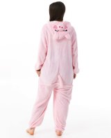 Katara 1744 -  Schweinchen rosa S (145-155cm), Jumpsuit, Onesie, Karneval, Overall, Party, Karnevals-Kostüm, Verkleidung zum Fasching, Schlafanzug, Hausanzug, Jogginganzug, Cosplay, Tierkostüm für Erwachsene