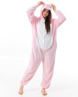 Katara 1744 -  Schweinchen rosa XL (175-185cm), Jumpsuit, Onesie, Karneval, Overall, Party, Karnevals-Kostüm, Verkleidung zum Fasching, Schlafanzug, Hausanzug, Jogginganzug, Cosplay, Tierkostüm für Erwachsene