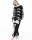 Katara 1744 -  Skelett XL (175-185cm), Jumpsuit, Onesie, Karneval, Overall, Party, Karnevals-Kostüm, Verkleidung zum Fasching, Schlafanzug, Hausanzug, Jogginganzug, Cosplay, Tierkostüm für Erwachsene