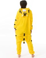 Katara 1744 -  Tiger Gelb L (165-175cm), Jumpsuit, Onesie, Karneval, Overall, Party, Karnevals-Kostüm, Verkleidung zum Fasching, Schlafanzug, Hausanzug, Jogginganzug, Cosplay, Tierkostüm für Erwachsene