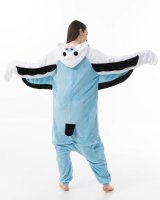 Katara 1744 -  Wellensittich / Papagei blau-weiß L (165-175cm), Jumpsuit, Onesie, Karneval, Overall, Party, Karnevals-Kostüm, Verkleidung zum Fasching, Schlafanzug, Hausanzug, Jogginganzug, Cosplay, Tierkostüm für Erwachsene