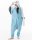 Katara 1744 -  Wellensittich / Papagei blau-weiß L (165-175cm), Jumpsuit, Onesie, Karneval, Overall, Party, Karnevals-Kostüm, Verkleidung zum Fasching, Schlafanzug, Hausanzug, Jogginganzug, Cosplay, Tierkostüm für Erwachsene