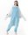 Katara 1744 -  Wellensittich / Papagei blau-weiß L (165-175cm), Jumpsuit, Onesie, Karneval, Overall, Party, Karnevals-Kostüm, Verkleidung zum Fasching, Schlafanzug, Hausanzug, Jogginganzug, Cosplay, Tierkostüm für Erwachsene