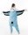 Katara 1744 -  Wellensittich / Papagei blau-weiß L (165-175cm), Jumpsuit, Onesie, Karneval, Overall, Party, Karnevals-Kostüm, Verkleidung zum Fasching, Schlafanzug, Hausanzug, Jogginganzug, Cosplay, Tierkostüm für Erwachsene