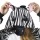 Katara 1744 -  Zebra schwarz/weiß L (165-175cm), Jumpsuit, Onesie, Karneval, Overall, Party, Karnevals-Kostüm, Verkleidung zum Fasching, Schlafanzug, Hausanzug, Jogginganzug, Cosplay, Tierkostüm für Erwachsene