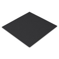Platte Bauplatte 4er Set 100% Kompatibel Sluban, Papimax, Q-Bricks, LEGO® und mehr 25,5cm x 25,5cm/32x32 Pins, Schwarz