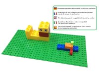 Platte Bauplatte 4er Set 100% Kompatibel Sluban, Papimax, Q-Bricks, LEGO® und mehr 25,5cm x 25,5cm/32x32 Pins, Schwarz