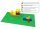 Platte Bauplatte 4er Set 100% Kompatibel Sluban, Papimax, Q-Bricks, LEGO® und mehr 25,5cm x 25,5cm/32x32 Pins, Schwarz