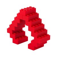 Bausteine - 520 Stück, 100% Kompatibel Sluban, Papimax, Q-Bricks, LEGO® und mehr - Inklusive Box und Grundplatte, Rot