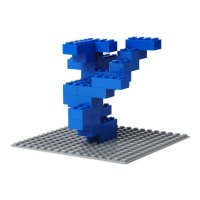 Bausteine - 520 Stück, 100% Kompatibel Sluban, Papimax, Q-Bricks, LEGO® und mehr - Inklusive Box und Grundplatte, Blau