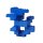 Bausteine - 520 Stück, 100% Kompatibel Sluban, Papimax, Q-Bricks, LEGO® und mehr - Inklusive Box und Grundplatte, Blau